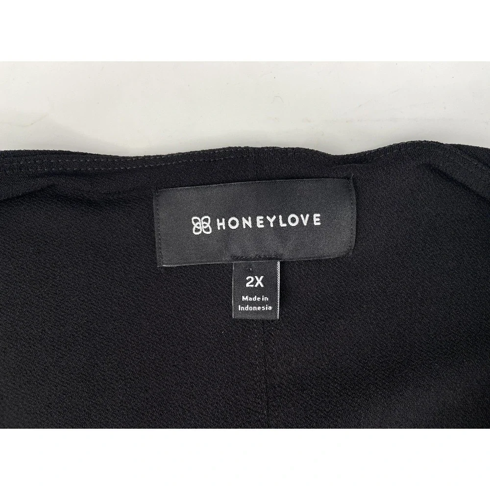 Honeylove Dress Womens 2X InnerPower Ruched Tummy Control  Stretch Minimalist